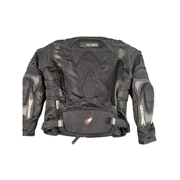 Joe Rocket Men's Black Motorcycle Racing Jacket w/ Armor Size Large - Picture 2 of 16